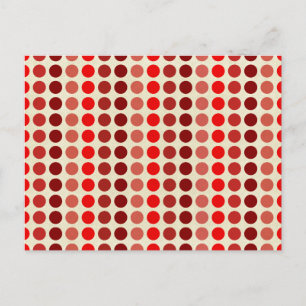 Shades of Red Polka Dots by Shirley Taylor Postkarte
