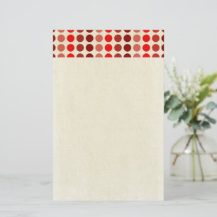 Shades of Red Polka Dots von Shirley Taylor Briefpapier