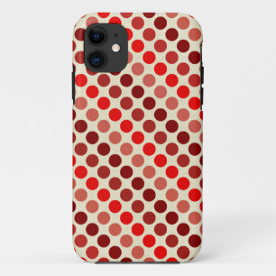 Shades of Red Polka Dots von Shirley Taylor iPhone 11 Hülle