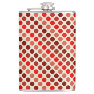 Shades of Red Polka Dots von Shirley Taylor Flachmann