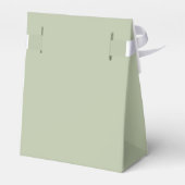 Shades of Sage Green Danke Hochzeit Geschenkschachtel (Rückseite)