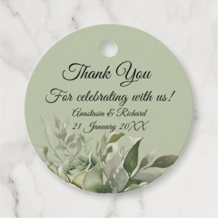 Shades of Sage Wedding Gift Tags Geschenkanhänger