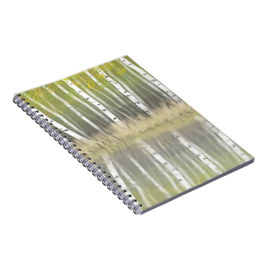 "Shades of Silver" Silberbraun reflektiert moderne Notizblock (Rechte Seite)