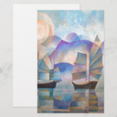 Shades of Tranquility Oriental Junks Briefpapier (Vorne/Hinten)