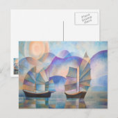 Shades of Tranquility Oriental Junks Postkarte (Vorne/Hinten)