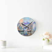 Shades of Tranquility Oriental Junks Runde Wanduhr (Zuhause)