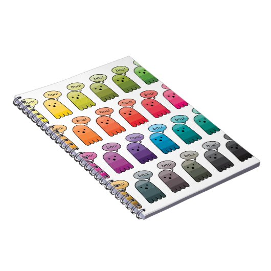 Shades von Boo Ghost Halloween Notizblock (Rechte Seite)