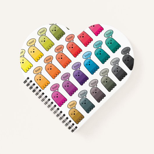 Shades von Boo Ghost Halloween Notizblock (Vorderseite)