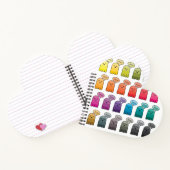 Shades von Boo Ghost Halloween Notizblock (Innenseite)