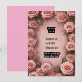 Shadi Mubarak Einladung (Vorne/Hinten)