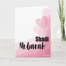 Shadi Mubarak - Pink Hearts Karte
