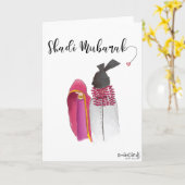 Shadi Mubarak to Dulha Dulhan  Karte (Gelbe Blume)