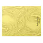 Shadow Abstract Over Yellow Artwork Personalized Notizblock (Vorderseite)