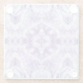Shadow Abstract Violet Purple White Watercolor Art Glasuntersetzer (Rückseite)