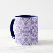 Shadow Abstract Violet Purple White Watercolor Art Tasse (Vorderseite Links)