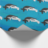 Shadow Anteater auf blau Geschenkpapier (Ecke)