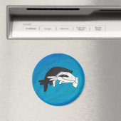 Shadow Anteater auf blau Magnet (In Situ (Geschirrspüler))