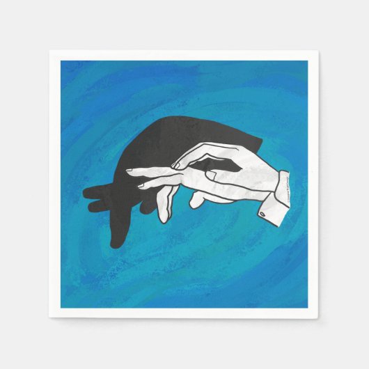 Shadow Anteater auf blau Serviette (Vorderseite)