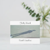 Shadow auf Folly Beach, SC, South Carolina, Foll.. Postkarte (Stehend Vorderseite)