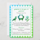 Shadow Ball Dark Fantasy Birthday Design Script Einladung (Vorderseite)