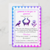 Shadow Ball Dark Fantasy Birthday Design Script Einladung (Vorderseite)