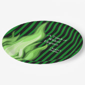 Shadow Ball Dark Fantasy Party | green Paper Cup Pappteller (Schrägansicht)