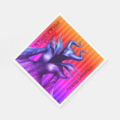 Shadow Ball Dark Fantasy Party | green Paper Cup Serviette (Ecke)