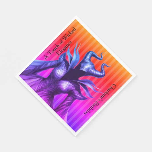 Shadow Ball Dark Fantasy Party | green Paper Cup Serviette (Ecke)