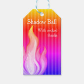 Shadow Ball Dark Fantasy Party | grüner Papiertass Geschenkanhänger (Vorderseite)