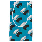 Shadow Bear Cub on Blue Kleine Geschenktüte (Vorderseite)