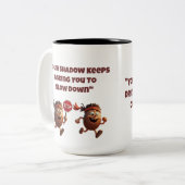 Shadow Behalte dir, dich in die sonnige Maske zu v Zweifarbige Tasse (Vorderseite Links)