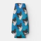 Shadow Billy Goat auf blau Flaschenkühler (Vorderseite)