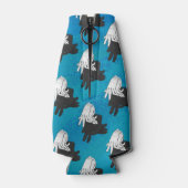 Shadow Billy Goat auf blau Flaschenkühler (Rückseite)