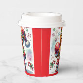 Shadow Boxing Holiday Bear Paper Cups Pappbecher (Rechts)