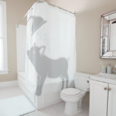 Shadow Buddy Pig in der Dusche Duschvorhang (Beispiel)