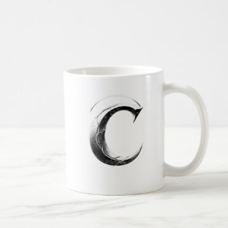 Shadow C – Dunkler Buchstabe C Tasse