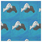 Shadow Camel auf Blue Stoff (Nahaufnahme)