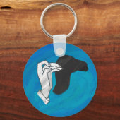 Shadow Camel On Blue Schlüsselanhänger (Vorderseite)