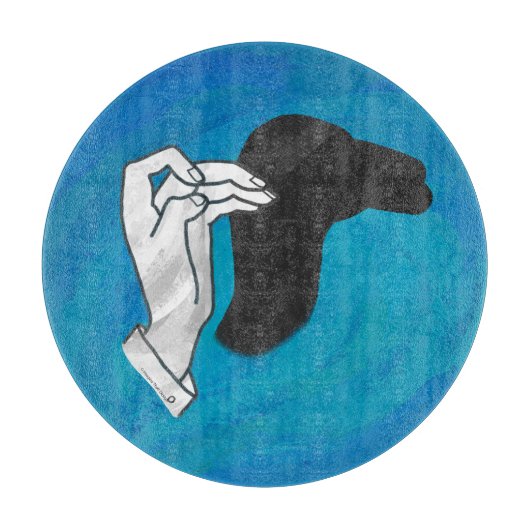 Shadow Camel On Blue Schneidebrett (Vorderseite)