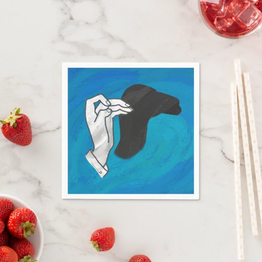 Shadow Camel On Blue Serviette (Beispiel)