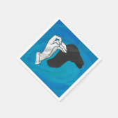 Shadow Camel On Blue Serviette (Ecke)