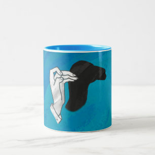 Shadow Camel On Blue Zweifarbige Tasse