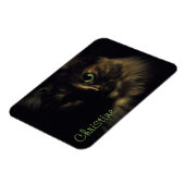 Shadow Cat Art Fotografie Green Eyes Kitty Magnet (Linke Seite)