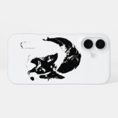 Shadow Corgi Charm iPhone 16 Hülle (Rückseite (Horizontal))