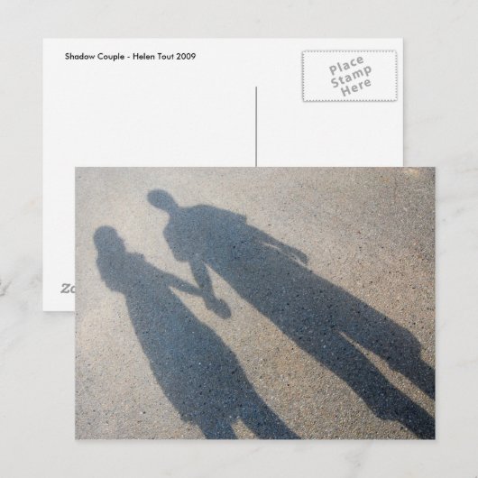 Shadow Couple Postcard Postkarte (Vorne/Hinten)