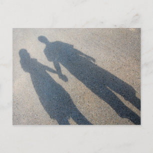 Shadow Couple Postcard Postkarte