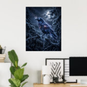 Shadow Crow Midnight Frost Leinwand Poster (Heimbüro)