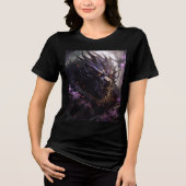 Shadow Dragon in Twilight Forest Tri-Blend Shirt (Vorderseite)
