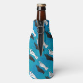 Shadow Duck on Blue Flaschenkühler (Flasche Rückseite)