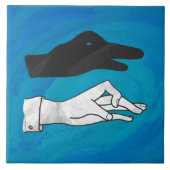 Shadow Duck On Blue Fliese (Vorderseite)